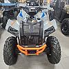 Storm Gray / Radar Blue 2026 Polaris Scrambler 850 at Sturgeon Motor Sports & Trans Canada RV